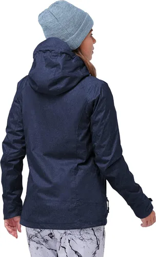 Vista 6 de 33,000ft Abrigo impermeable con capucha 3 en 1 para mujer, para invierno, esquí, senderismo, lluvia, forro de vellón, cortavientos