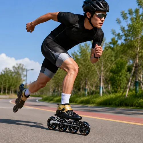 Vista 6 de Patines de velocidad en línea para hombres y mujeres, patines en línea profesionales de fibra de carbono para adultos masculinos, patines