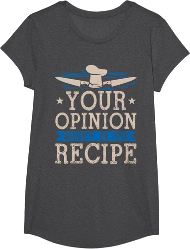 Vista 37 de Cooking Your Opinion Wasnot In The Recipe Chef Cook Baker - Camiseta, Negro, S