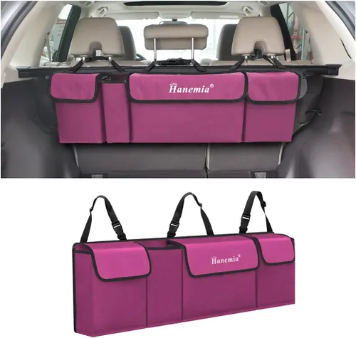 Vista 10 de Organizador y almacenamiento para maletero de automóvil, organizador colgante para asiento trasero para SUV, camión, MPV, impermeable, bolsa