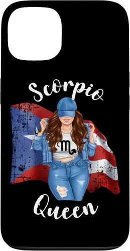 Vista 7 de Funda para iPhone 16 Puertorriqueña Escorpio Reina de Puerto Rico Morena