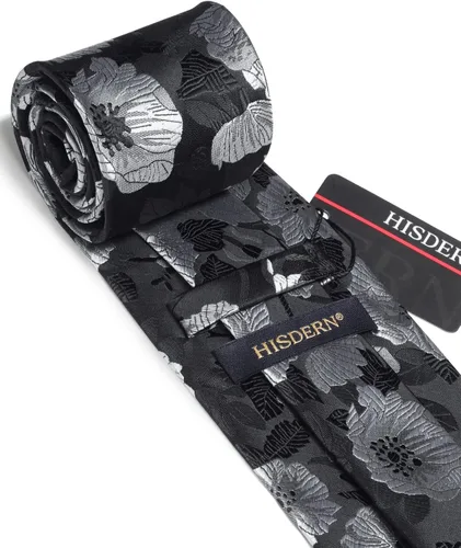 Vista 177 de Corbatas florales tejidas clásicas para hombre, corbata cuadrada de bolsillo, corbatas formales para hombres, boda con pañuelo