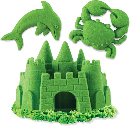 Vista 2 de Kinetic Sand Caja de neón de 8 onzas (variedad de colores, estilo seleccionado al azar. Una suministrada)
