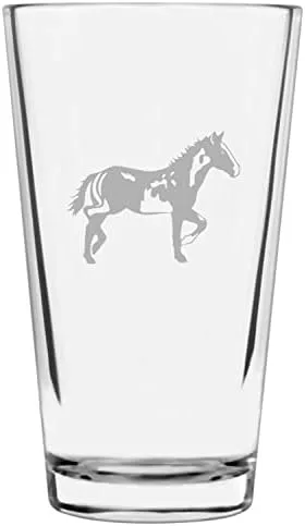 Vista 82 de Shetland Pony (cuerpo) - Vaso de pinta grabado con temática de caballo alternativo de 16 onzas