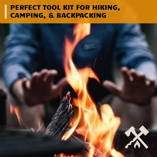 Vista 7 de Ferro Rod Fire Starter Kit Flint and Steel Striker Herramienta de varilla de magnesio impermeable y arter de fuego para fogatas