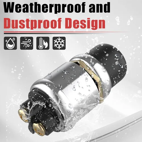 Vista 6 de BFXM Interruptor de arranque de botón pulsador 12V 50A, interruptor de arranque momentáneo impermeable para motor de automóvil, botón de arranque