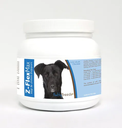 Vista 45 de Healthy Breeds Afghan Hound Z-Flex Max - Masticables suaves para cadera y articulaciones, 100