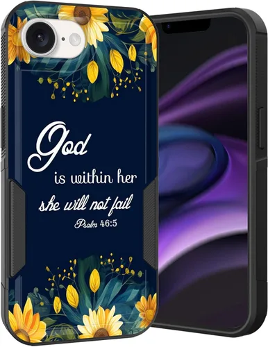 Vista 274 de Funda para iPhone Air, doble capa híbrida resistente resistente a prueba de golpes de policarbonato duro + funda protectora de silicona suave
