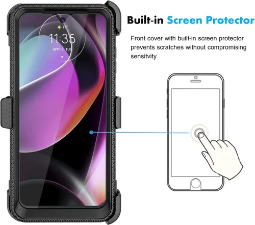 Vista 10 de Njjex Funda para Moto G 5G 2022, para Motorola G 5G 2022, funda de teléfono [Nbeck] a prueba de golpes resistente con protector de pantalla