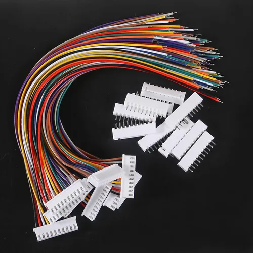 Vista 6 de ACEIRMC XH - Juego de conectores JST-XH, 10 pares de conectores macho y hembra, conector de conector macho y hembra de 0.100 in, 10 pines, con cable