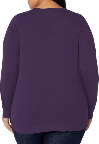 Vista 5 de Tienda Essentials Women's Long-Sleeve Lightweight Crewneck Sweater (Available in Plus Size)
