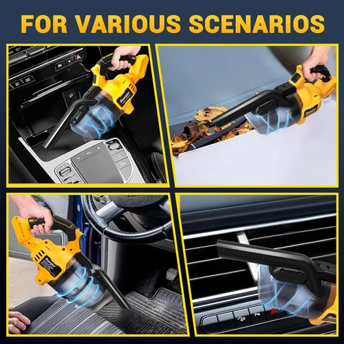 Vista 5 de Aspiradora inalámbrica compatible con batería DeWalt de 20 V, aspiradora 5 en 1 sin escobillas con potente motor de 50 KPA y 500 W, aspiradora