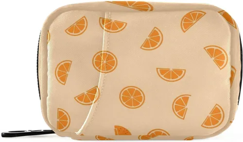 Vista 14 de Bolsa organizadora de medicamentos de viaje con bandera estadounidense con compartimentos interiores y cremallera segura para mujeres, hombres