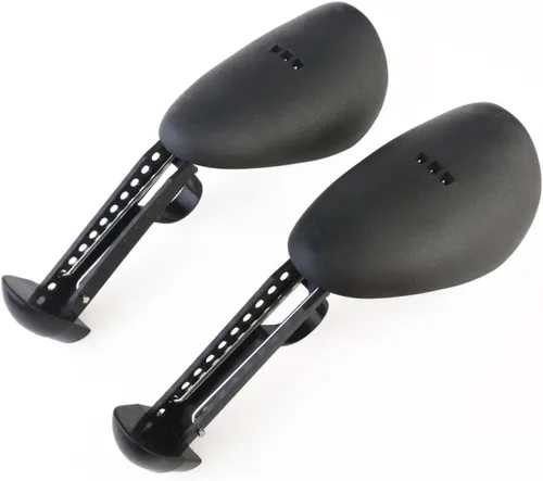 Vista 2 de HOMSFOU 2 pares de zapatos de gimnasio para hombre, mocasines para botas, expansor de zapatos, ajustable, de tacón alto, ensanchador de zapatos