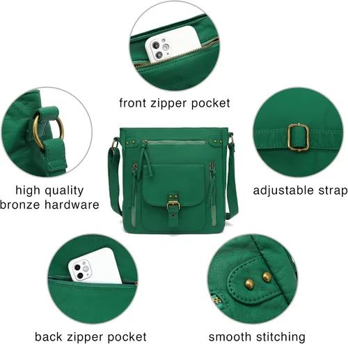 Vista 5 de Scarleton H2005 - Cartera para mujer, bolsas cruzadas, bolsa de hombro con múltiples bolsillos