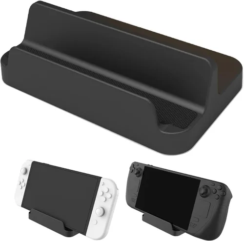 Vista 2 de Game Console Display Shelf Desktop Storage Bracket Cradle for Game Console Host Base Steam Deck