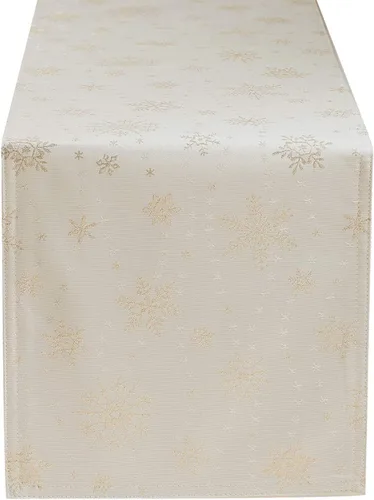 Vista 11 de HARORBAY Juego de 6 manteles individuales blancos, manteles individuales con copos de nieve dorados para comedor, cocina, fiesta, vacaciones