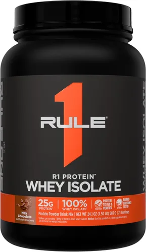 Vista 18 de Rule 1 Proteins R1 Protein Whey Isolate, crema de plátano, 23 porciones