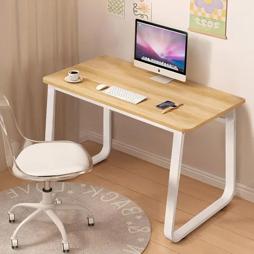 Vista 13 de Escritorio de Computadora de Estilo Moderno Simple para Oficina en Casa, Mesa de Escritura Pequeña de 47.2 Pulgadas para Escritorio o Dormitorio