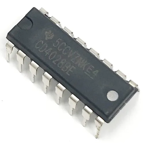 Vista 2 de CD4028BE CD4028 CMOS BCD-a-decimal o binario-a-octal Decodificadores/conductores IC Breadboard-Friendly DIP-16 (paquete de 10)