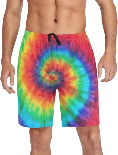 Vista 35 de Ollabaky Pantalones cortos de pijama para hombre Pjs partes inferiores pantalones cortos para dormir ropa de descanso pantalones de pijama