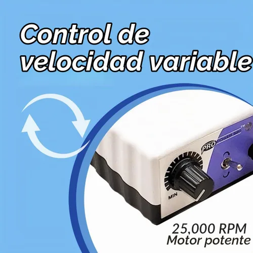 Vista 4 de Medicool Paquete de 2 archivos eléctricos Pro Power 520 + kit de brocas PP520+FBK2