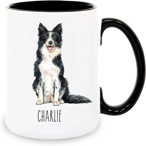 Vista 17 de Tazas de café personalizadas Beagle con nombre para mamá y papá de perro - Regalos personalizados para mejores amigos - Regalo para abuela y abuelo