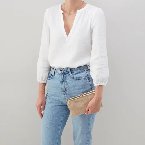Vista 19 de HOBO Cartera de mano de cuero Lauren para mujer