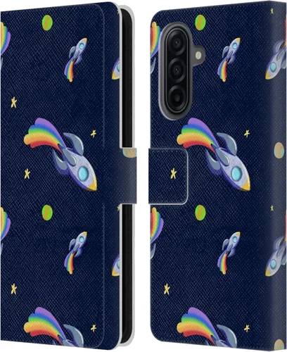 Vista 147 de Head Case Designs Officially Licensed Carla Morrow Colorful Space Dice Patterns Leather Wallet Case Compatible with Samsung Galaxy A07 4G