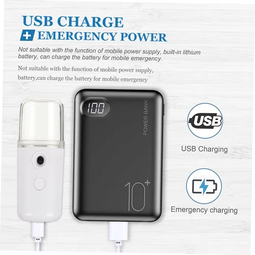 Vista 2 de 1 unidad USB recargable nanómetro humidificador facial portátil de mano pulverizador dispositivo de humedad para mujeres y niñas para viajes