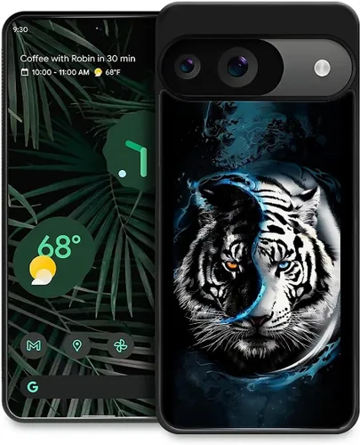 Vista 26 de Compatible con Google Pixel 4A 5G Mobile Case Creative Acrylic Panel trasero Silicona Protección Grip especialmente diseñado para Google Pixel 4A 5G