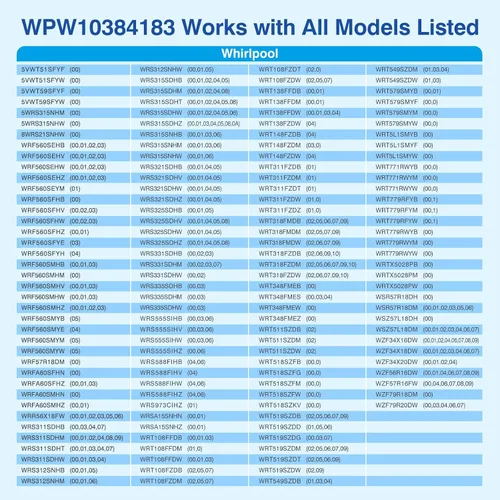 Vista 6 de WPW10384183 W10384183 Termistor para refrigerador - Piezas de repuesto compatibles con Whirlpool Kenmore, Sensor de temperatura de piezas interiores