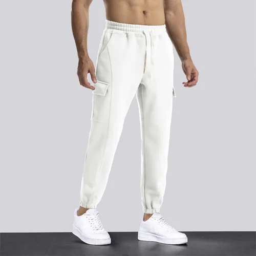 Vista 4 de GIERIDUC Men's Jogger Sweatpants Lightweight Skinny Corduroy Pants for Men Mens Joggers for Tall Guys Mens Orange Dress Pants