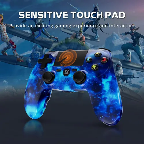 Vista 4 de Wireless Controller for PS4, Controller for Sony PlayStation 4, Double Shock 6-Axis Motion Sensor, Sensitive Touch Pad, Built-in Speaker & Stereo