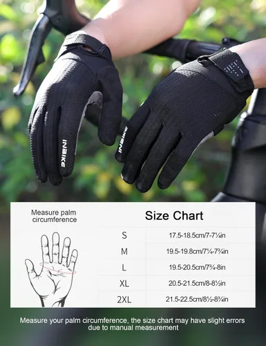 Vista 6 de INBIKE Guantes de ciclismo para bicicleta de carretera, guantes acolchados de gel con memoria para hombres y mujeres, guantes de ciclismo