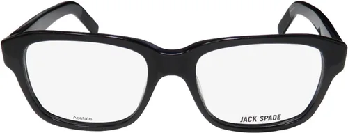 Vista 3 de Jack Spade Morris Mens/Womens Square Full-Rim Eyeglasses/Glasses Negro
