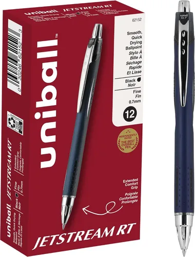 Vista 10 de Uniball 70879 Uni-Ball Jetstream Punta Fina 0.7 Mm Paquete de 3, Surtido