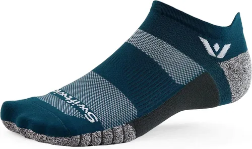 Vista 10 de Swiftwick - Calcetines antideslizantes para correr FLITE XT invisibles, calcetines de golf, máxima estabilidad Negro