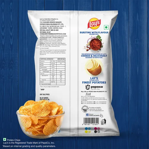 Vista 2 de Lays Wafers Magic Masala - Paquete de 1.83 oz, India