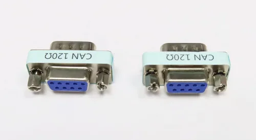 Vista 3 de YPP Terminador de resistencia terminal de autobús DB9 120ohm RS323 Serial macho a hembra conector Adatper con resistencia de 120ohm