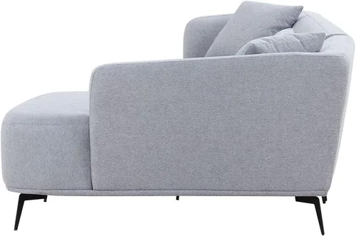 Vista 8 de KEVINSPACE Sofá tapizado moderno de 102.36 pulgadas, sofá tapizado en forma de L, sofás de 4 asientos de mediados de siglo con diván, 3 almohadas