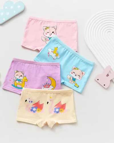 Vista 2 de Adorel Ropa interior de algodón para niñas, paquete de 12