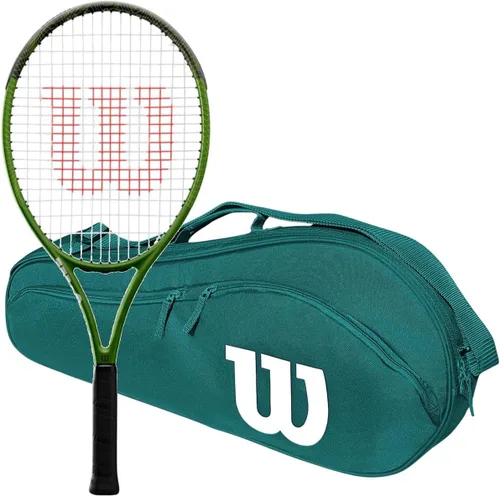 Vista 6 de Wilson Blade Feel Comp Jr - Raqueta de tenis incluida con una bolsa de tenis o mochila