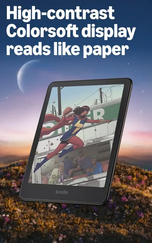 Vista 4 de Presentamos Amazon Kindle Colorsoft (16 GB): Con pantalla en color y luz cálida ajustable. Sin anuncios. Negro con 3 meses de Kindle+