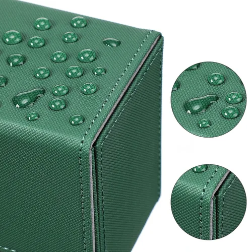 Vista 3 de Yookeer 4 Piezas Cajas de Cartas de Cubierta de Cuero Caja de Juego de Cartas para Caja de Cartas Coleccionables Compatible con MTG Commander