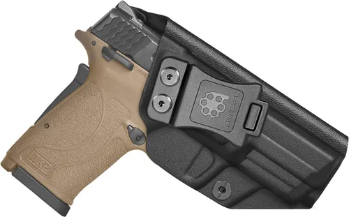 Vista 17 de Amberide IWB Funda Kydex para S&W M&P, Shield CT Laser, Shield Plus, Shield M1.0, Shield M2.0 3.1, EZ 0.354 in, EZ 380, Ecualizador, Guardaespaldas