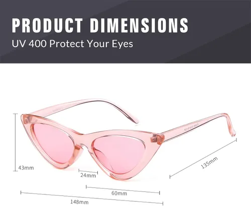 Vista 4 de Gifiore - Lentes de sol para mujer, diseño retro vintage