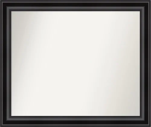 Vista 282 de Amanti Art Espejo personalizado, espejo de baño negro puente, espejo de pared o espejo de tocador de baño sobre el fregadero (26 x 26 pulgadas)