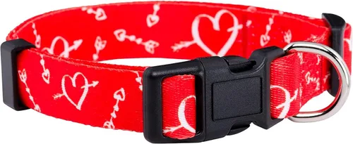 Vista 24 de Native Pup Collar de Perro con Bandera Americana - Rojo, Blanco y Azul - Collares Patrióticos para el 4 de Julio, EE.UU. - Ajustable para Perros