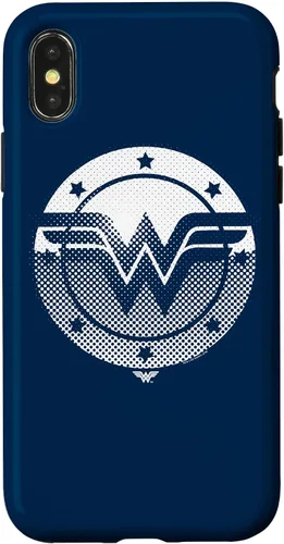 Vista 5 de Wonder Woman Funda con logotipo de escudo de medio tono para iPhone 17